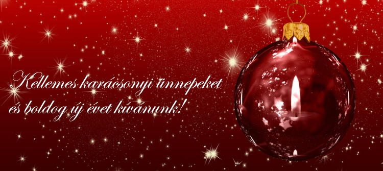 Kellemes karácsonyi ünnepeket és boldog új évet kívánunk!